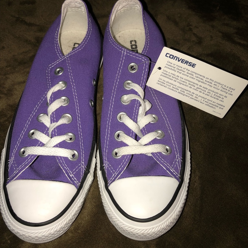 purple converse sneakers